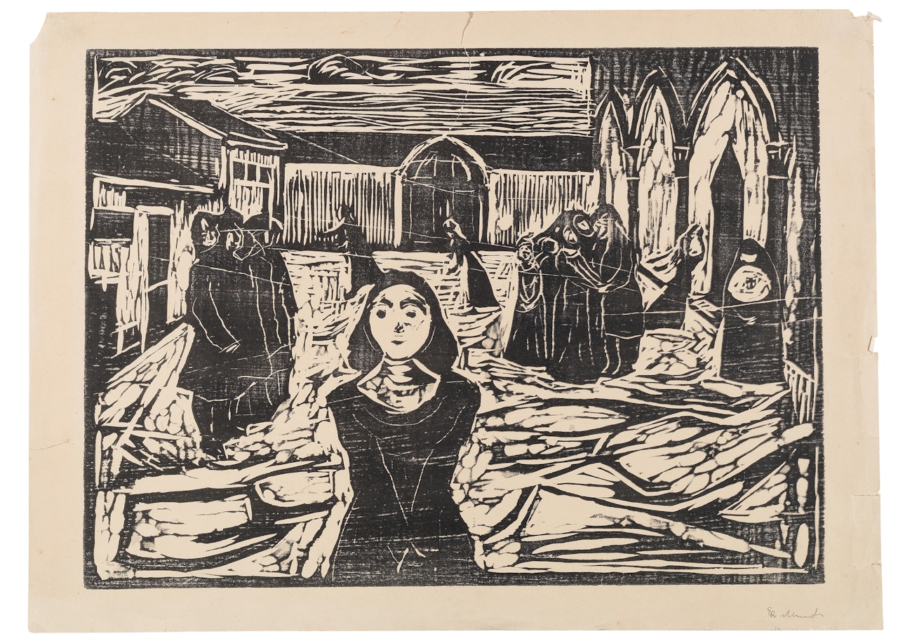 The Pretenders: The Last Hour (Woll  623, Schiefler 491) by Edvard Munch