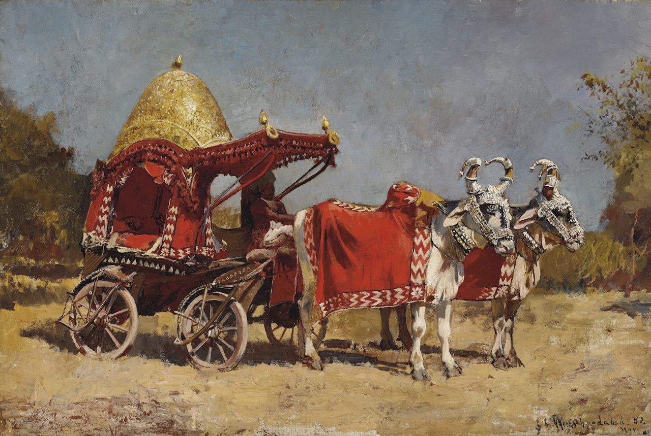 Native Gharry, or Cart by Edwin Lord Weeks