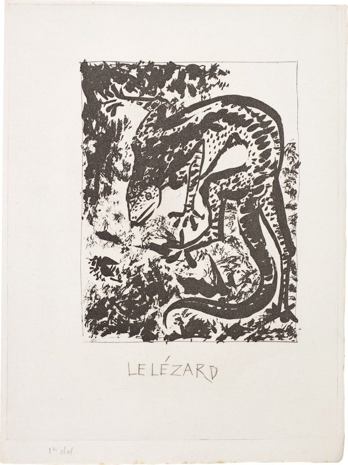 LE LÉZARD (B. 355; BA. 602) by Pablo Picasso