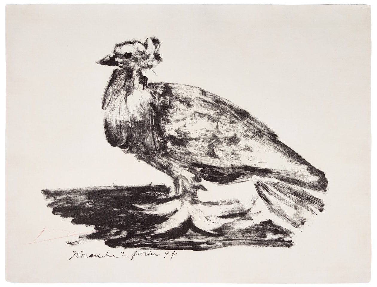 LE GROS PIGEON (B. 419; M. 66) by Pablo Picasso