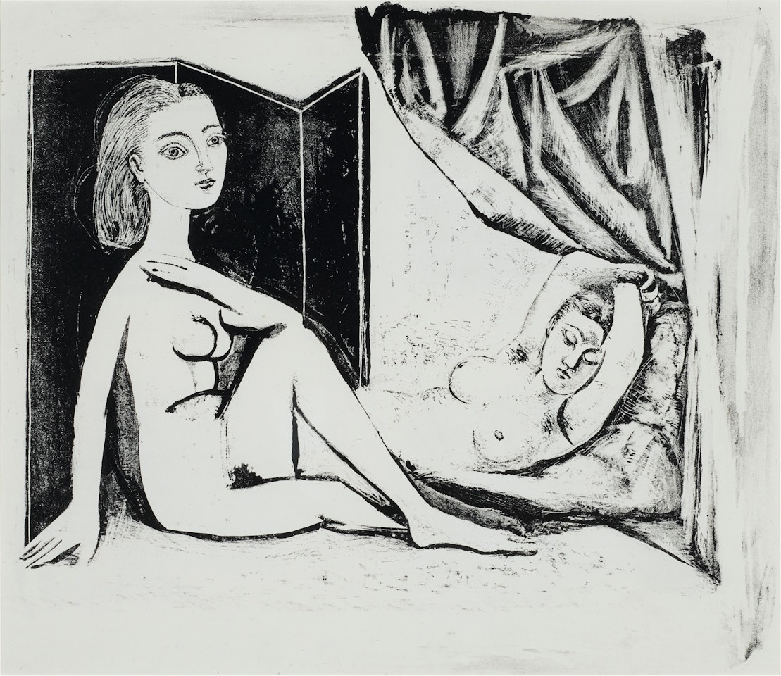 LES DEUX FEMMES NUES (M. 16) by Pablo Picasso