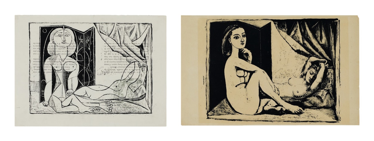 LES DEUX FEMMES NUES (M. 16) by Pablo Picasso