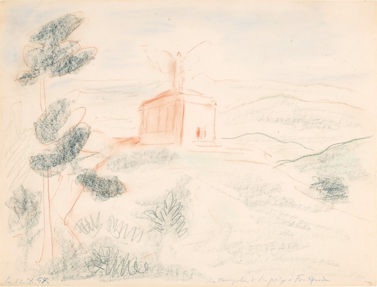 LE TEMPLE DE LA PAIX À FONTFROIDE by Pablo Picasso