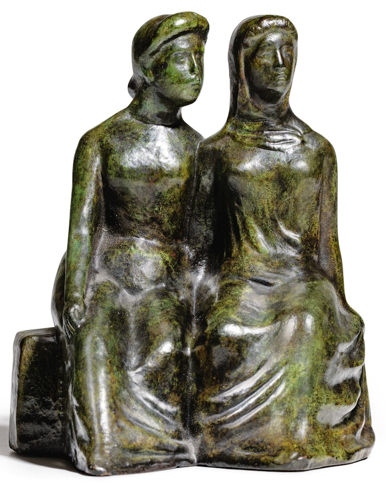 LES DEUX FEMMES ASSISES by Aristide Maillol