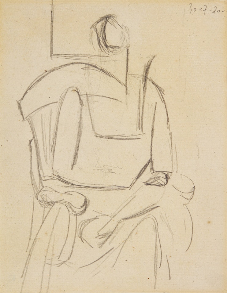 FEMME AU FAUTEUIL - ÉTUDE by Pablo Picasso