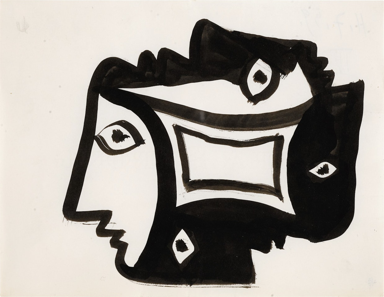 VISAGE DE PROFIL by Pablo Picasso