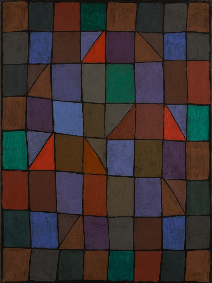 ABEND IN N (EVENING IN N) OR ARCHITEKTUR ABENDS (ARCHITECTURE IN THE EVENING) by Paul Klee
