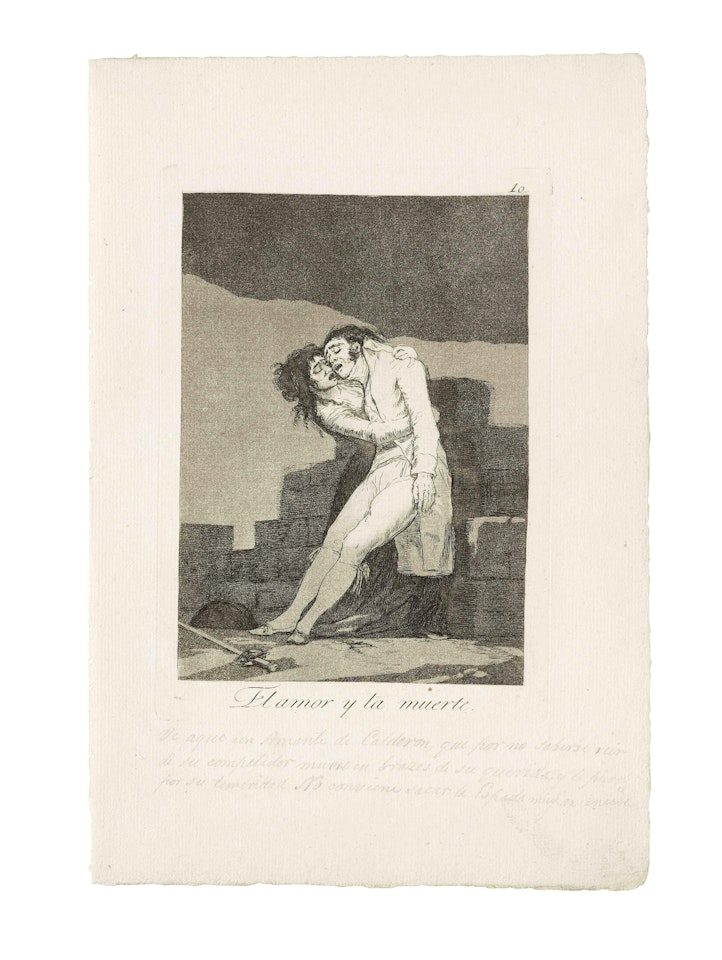 El amor y la muerte, from 'Los Caprichos' (Harris 45) by Francisco José de Goya
