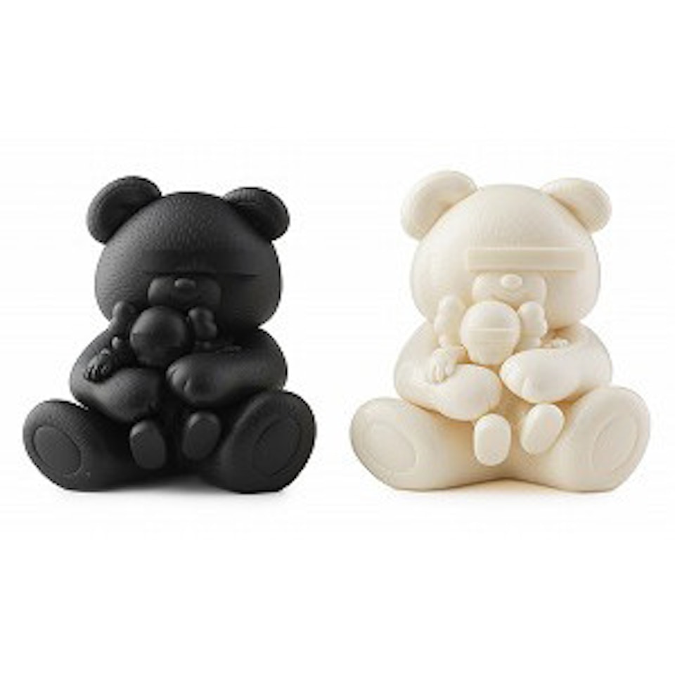 Undercover Bear KAWS Companion (Black, White) by Kaws