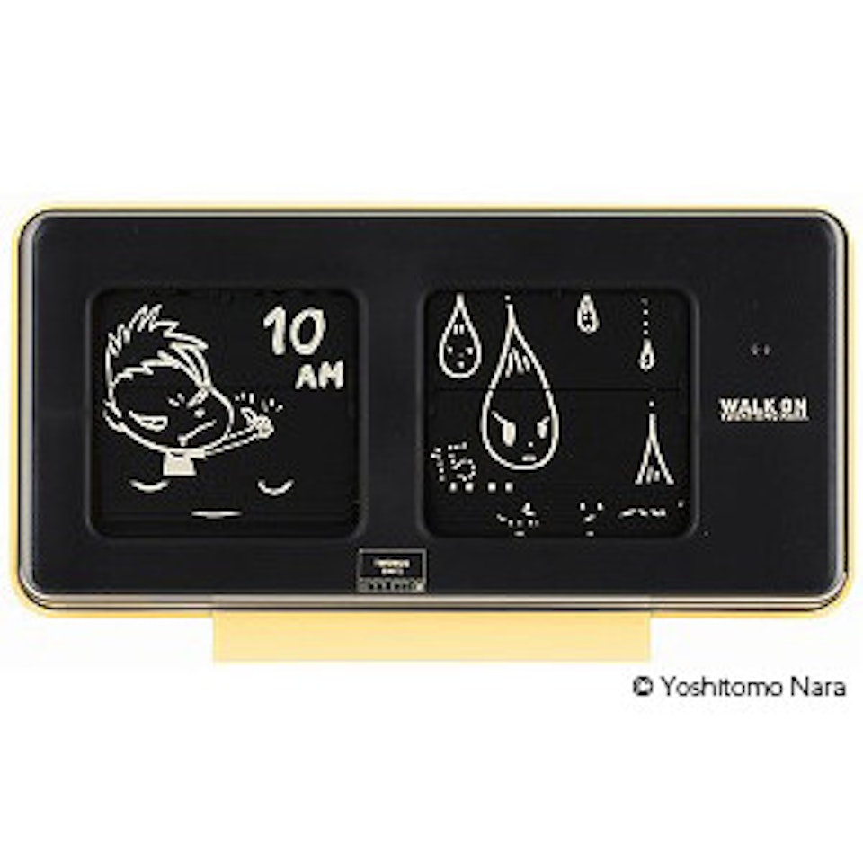 Walk on clock (Beige) by Yoshitomo Nara