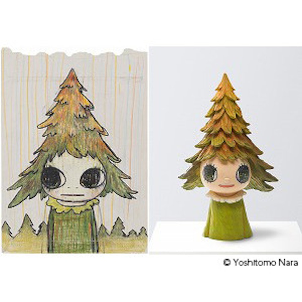 1. Untitled (Nara D-2006-101)／2. Mori Girl by Yoshitomo Nara