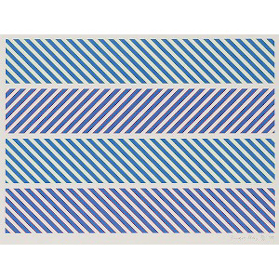 Untitled [ROTHKO PORTFOLIO] (Schubert 19) by Bridget Riley
