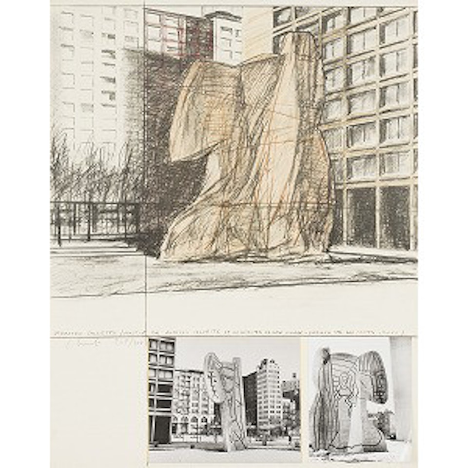 Wrapped Sylvette, Project for Washington Square Village, New York by Christo