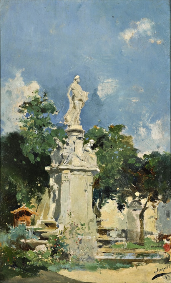 THE FOUNTAIN OF APOLLO, MADRID by Joaquin Sorolla Y Bastida
