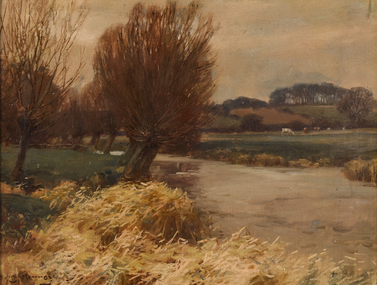 WINTER LANDSCAPE by Alfred James Munnings