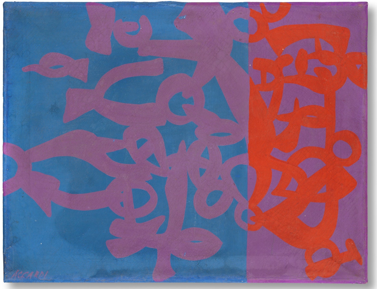 Azzurro viola arancio by Carla Accardi