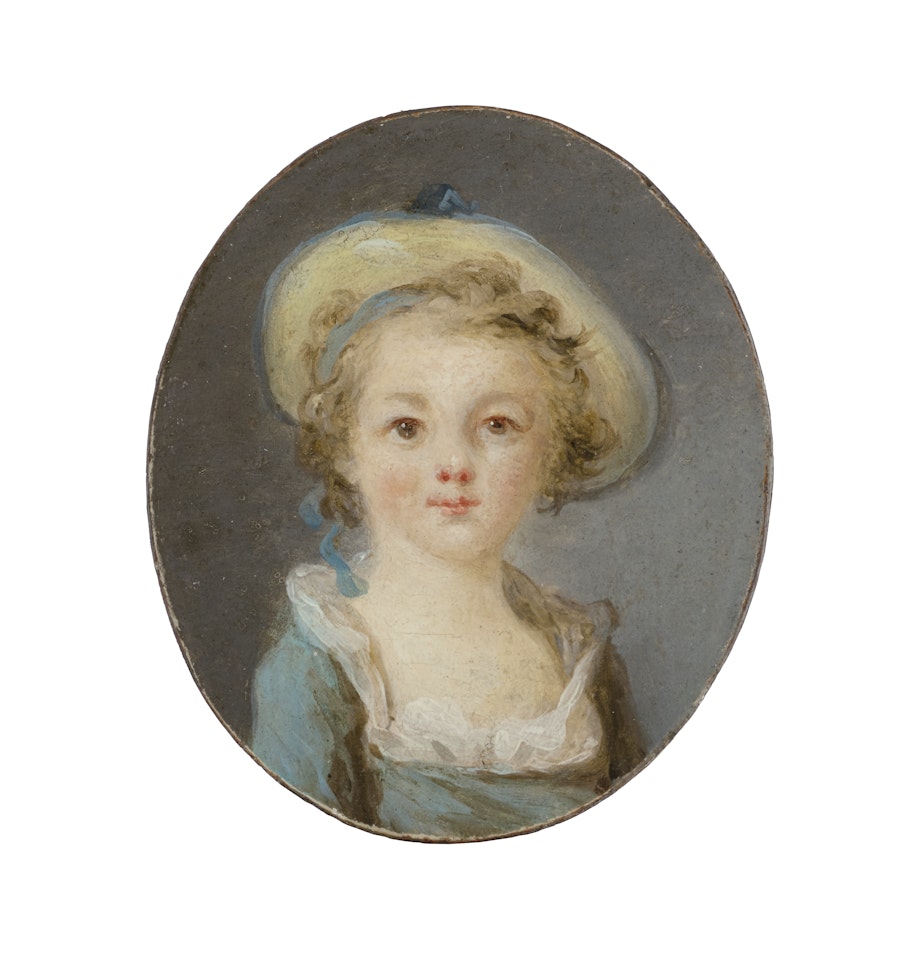 Portrait of a child, bust-length by Jean-Honoré Fragonard