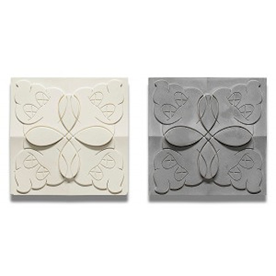Original Fake Tile (White, Gray) by Kaws