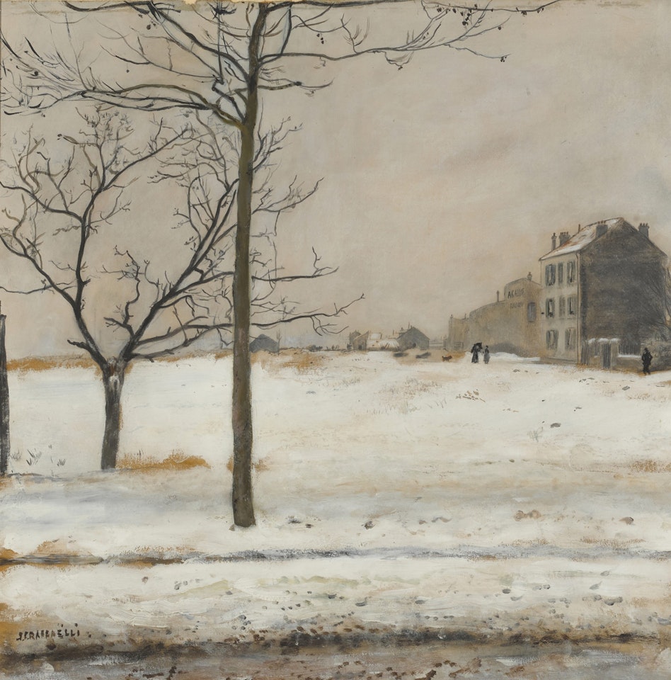 MONTMARTRE SOUS LA NEIGE by Jean Francois Raffaelli