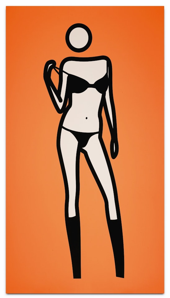 SARA GETS UNDRESSED by Julian Opie