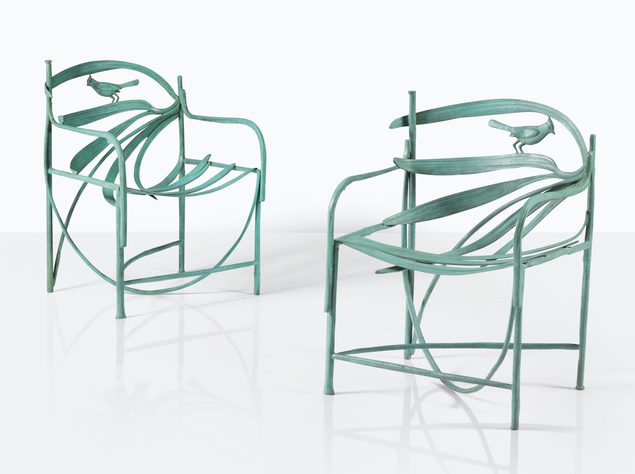 PAIR OF WILLIAMSBURG ARMCHAIRS by Claude Lalanne