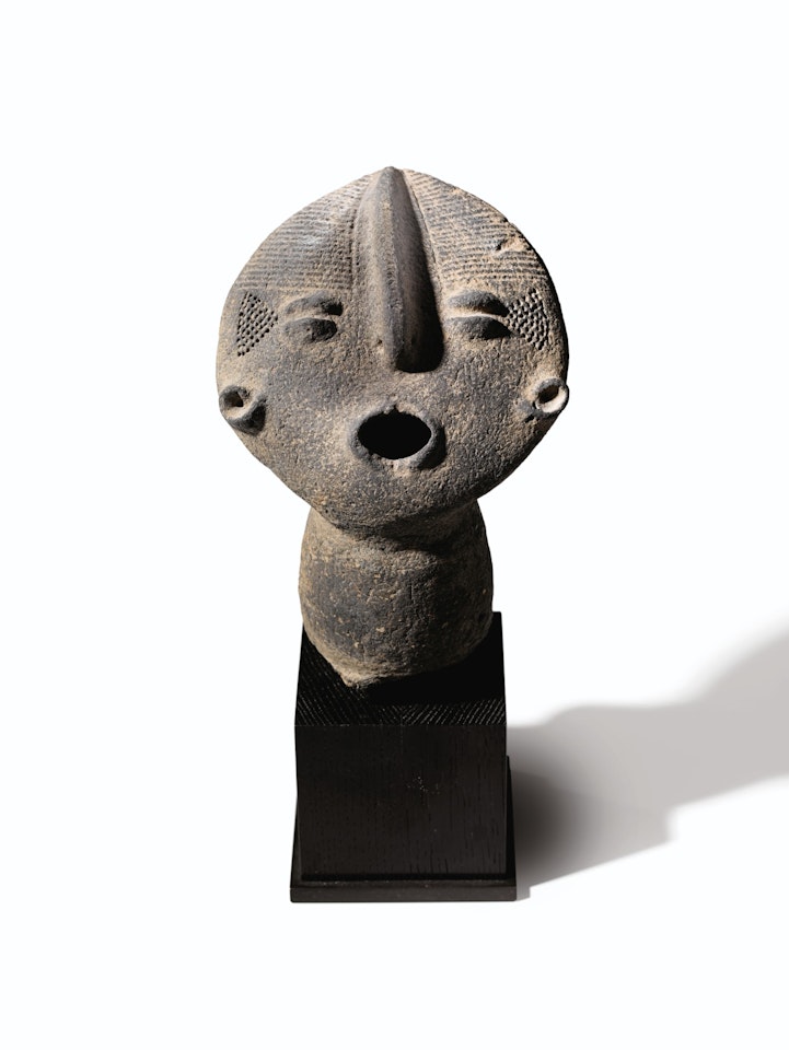 AKAN TERRACOTTA HEAD, GHANA by Anonymous