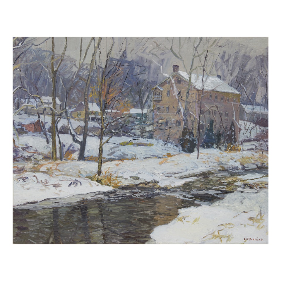 NEW HOPE MILL by Edward Willis Redfield