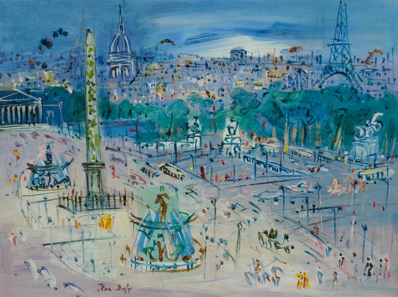 PLACE DE LA CONCORDE by Jean Dufy