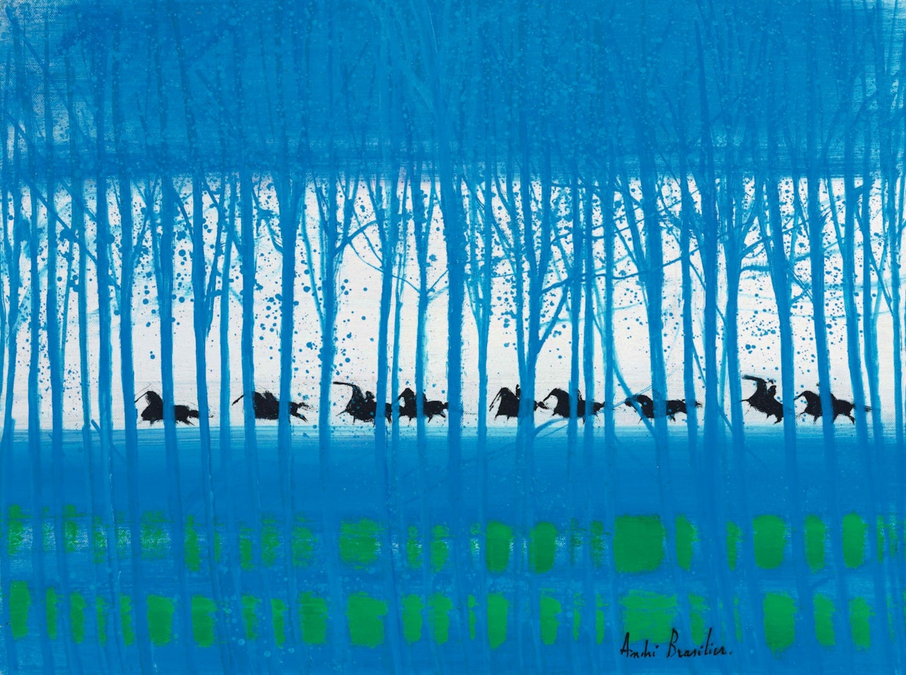 CAVALCADE EN IRLANDE by André Brasilier