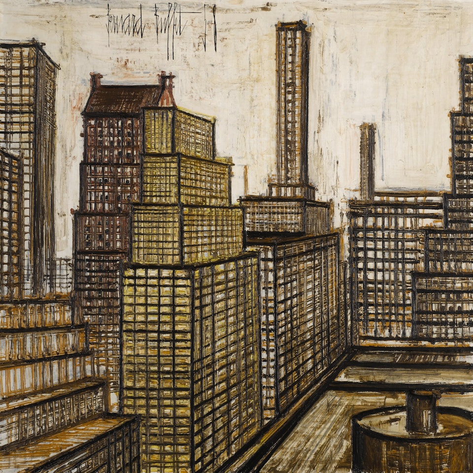 NEW-YORK, LES BUILDINGS by Bernard Buffet