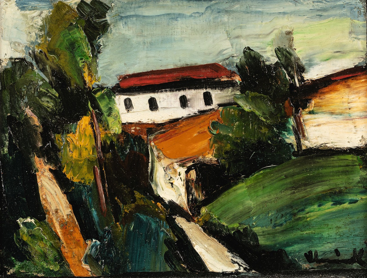 LA MAISON BLANCHE by Maurice de Vlaminck