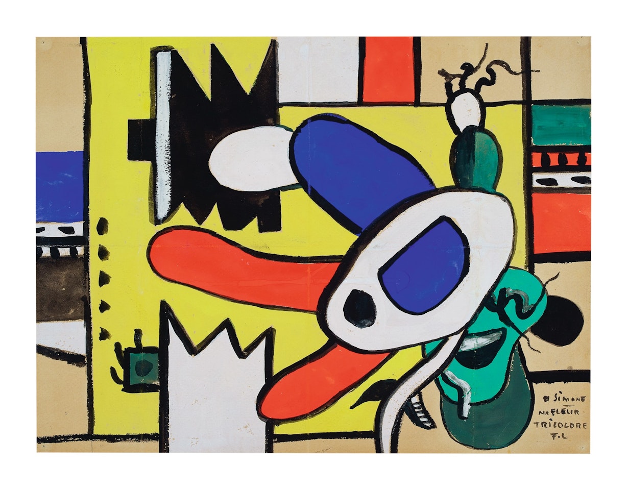 MA FLEUR TRICOLORE by Fernand Leger