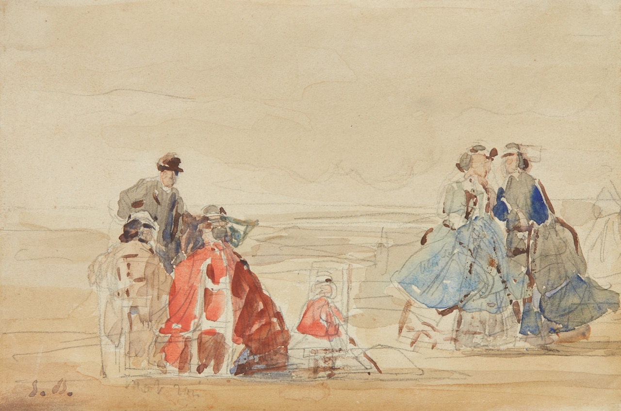 SCÈNE DE PLAGE by Eugène Boudin