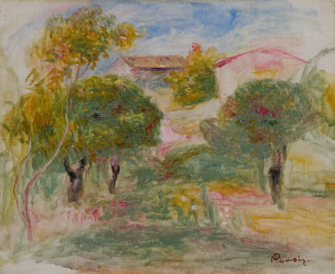 ESQUISSE DE VERGER AVEC MAISON by Pierre-Auguste Renoir
