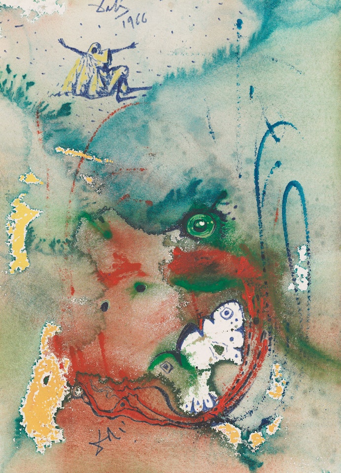 Fantaisie érotique orientale pour le projet d'illustration de l'ouvrage Les Mille et Une Nuits by Salvador Dali