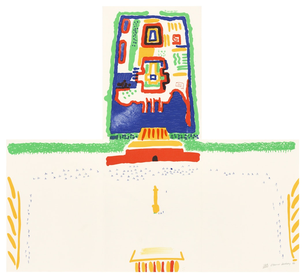 Red Square and the Forbidden City by David Hockney