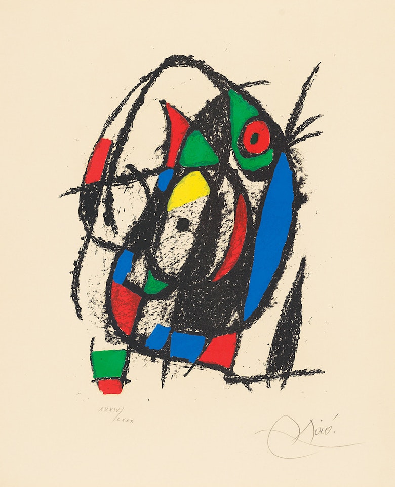 Plate V, from: Joan Miró Lithographs II by Joan Miró
