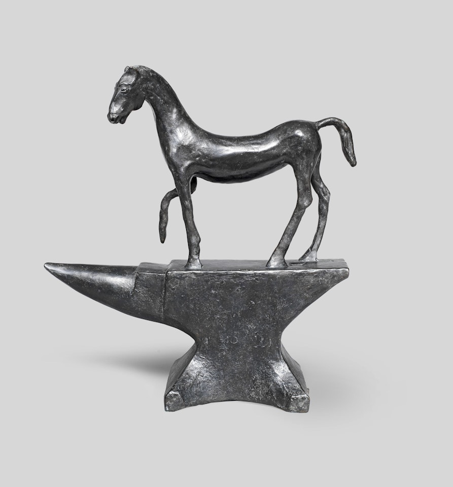 Horse on Anvil by Barry Flanagan