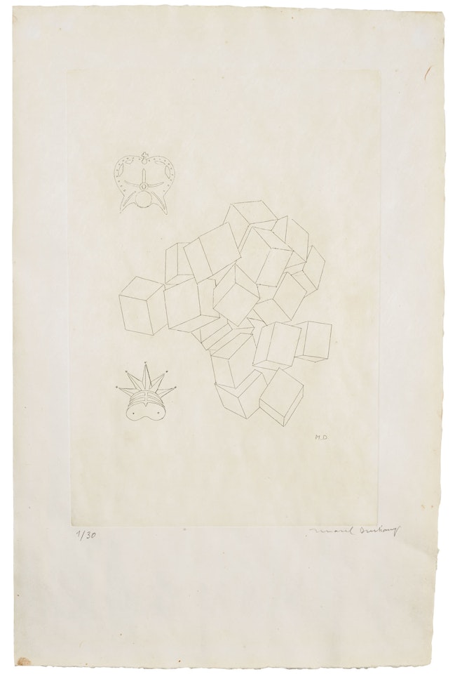 King and Queen, from: The Lovers by Marcel Duchamp