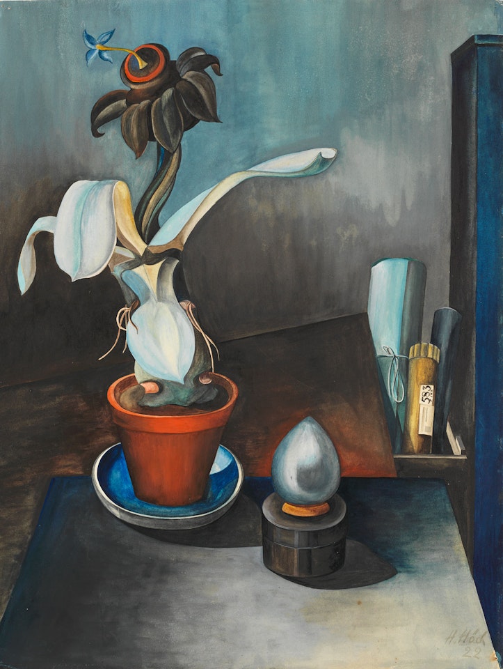 Stilleben mit Glasei by Hannah Höch