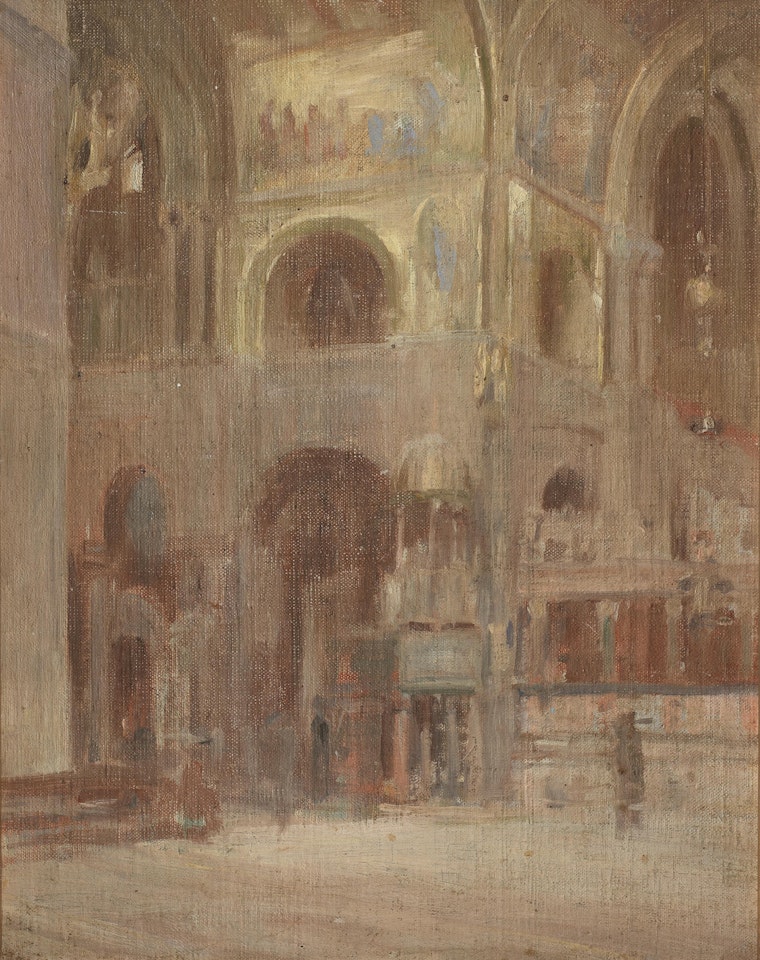 Study for Interior of St Mark's Venice by Walter Richard Sickert
