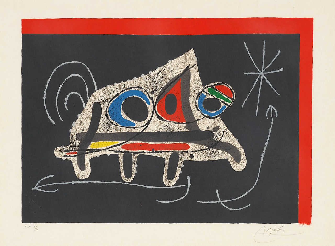 Cover, from: Le Lézard aux plumes d'or by Joan Miró