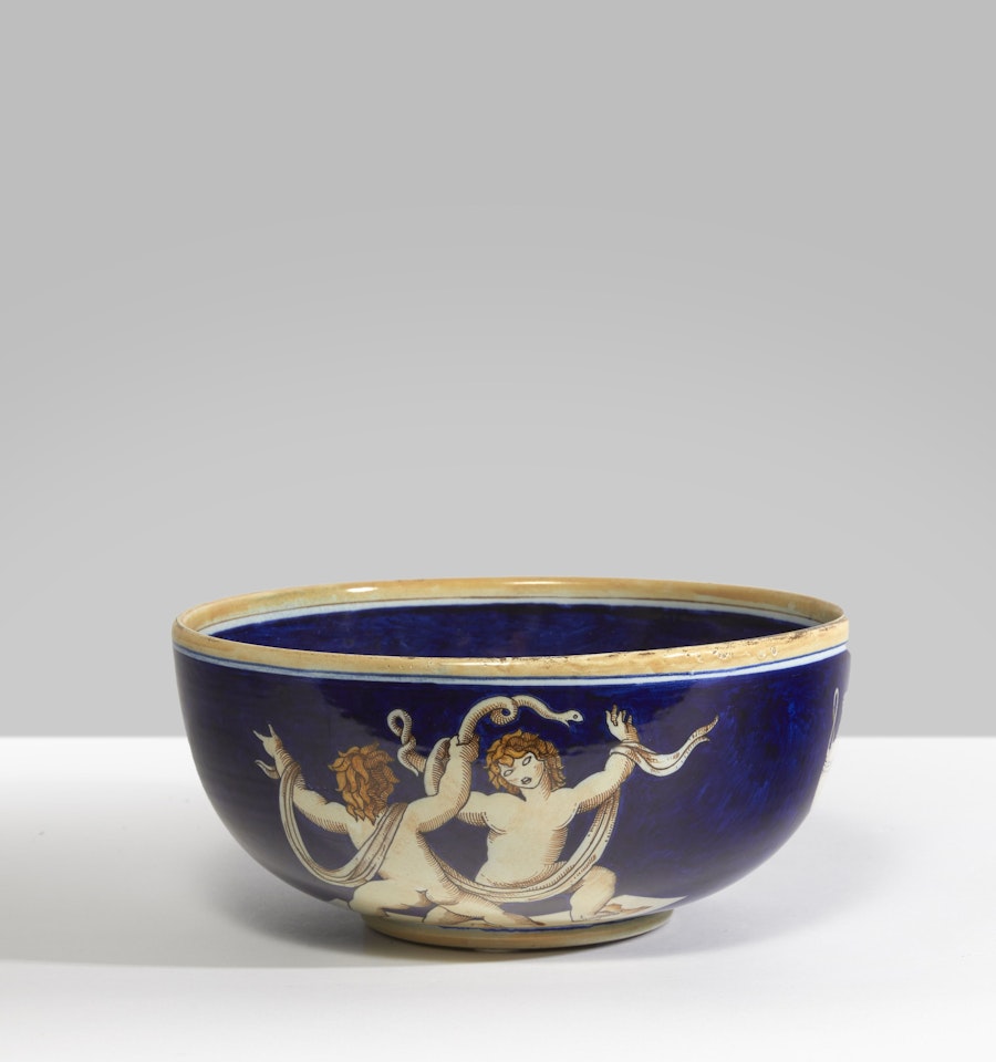 Coupe ronde mod. 1033 dite "I putti con la serpe" by Gio Ponti