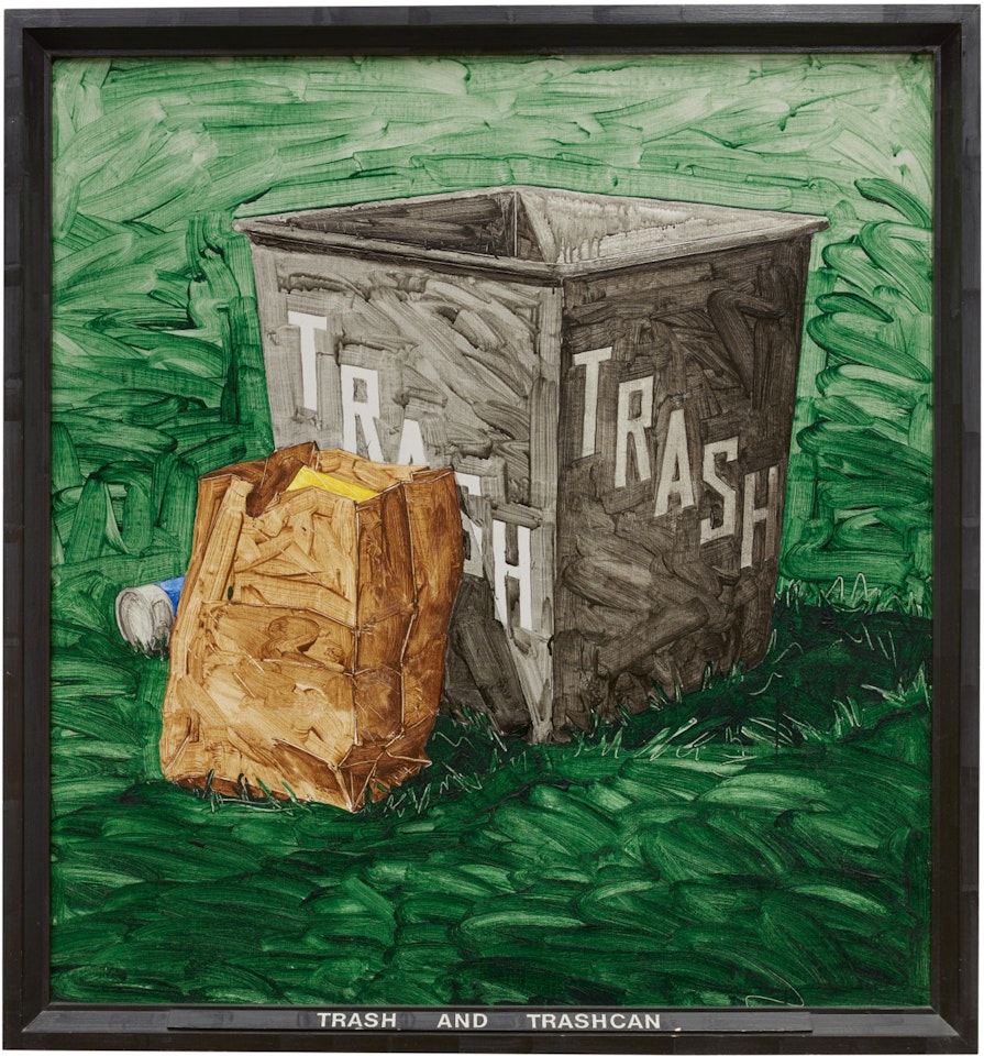 TRASH AND TRASHCAN by Neil Jenney