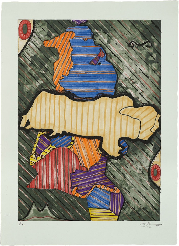 GREEN ANGEL (ULAE 253) by Jasper Johns