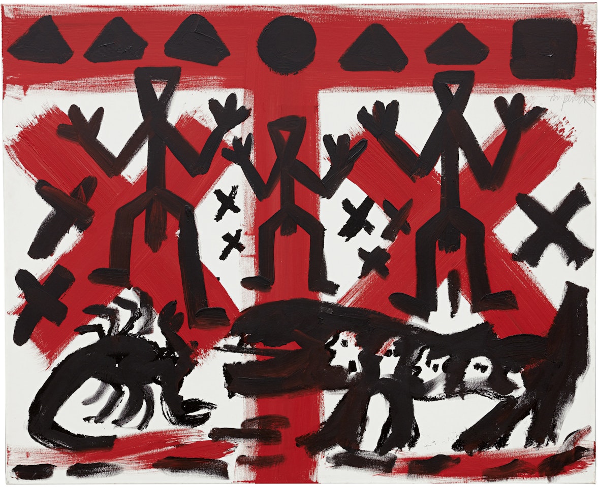OHNE TITLE (DREI VON VIELEN) by A.R. Penck