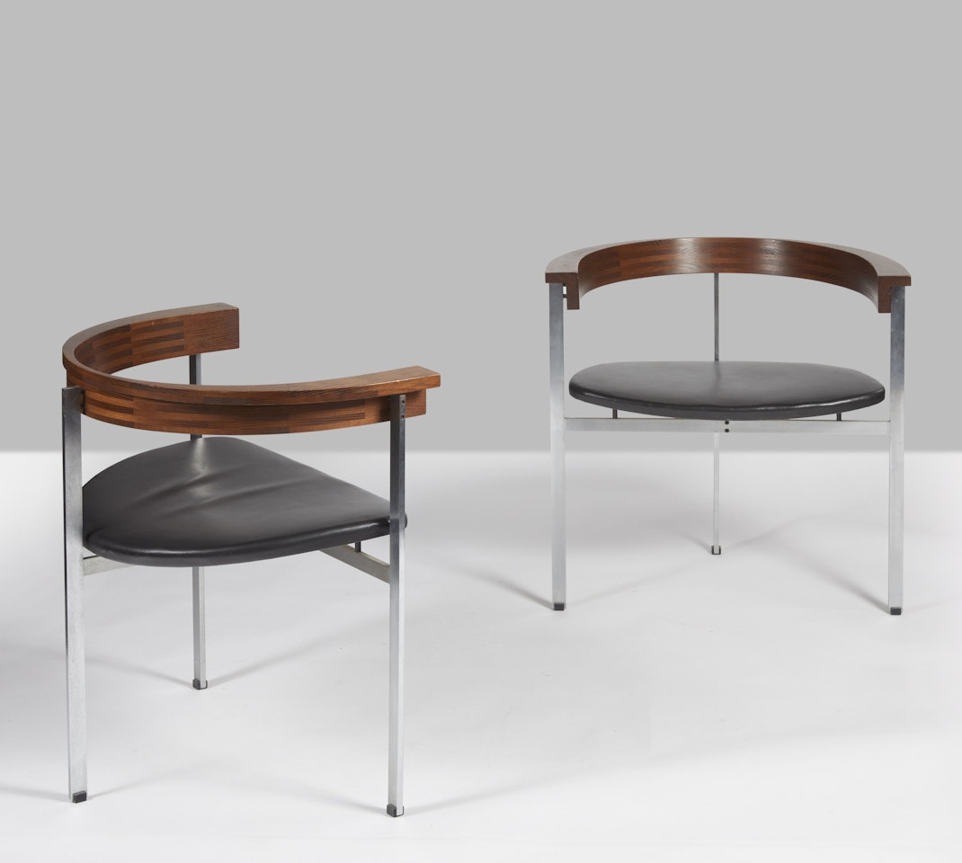 Paire de fauteuil mod. PK11 by Poul Kjaerholm