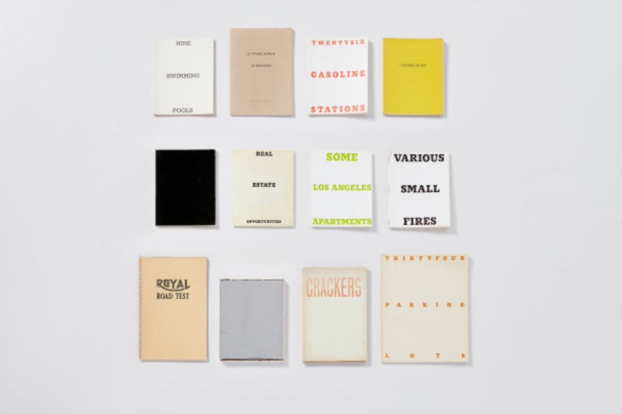 A collection of twelve artist's books by Ed Ruscha