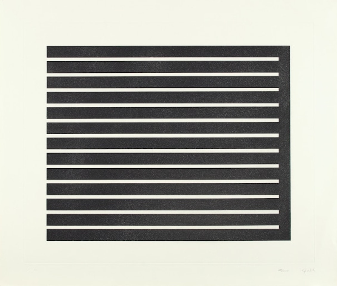 Untitled: one plate by Donald Judd