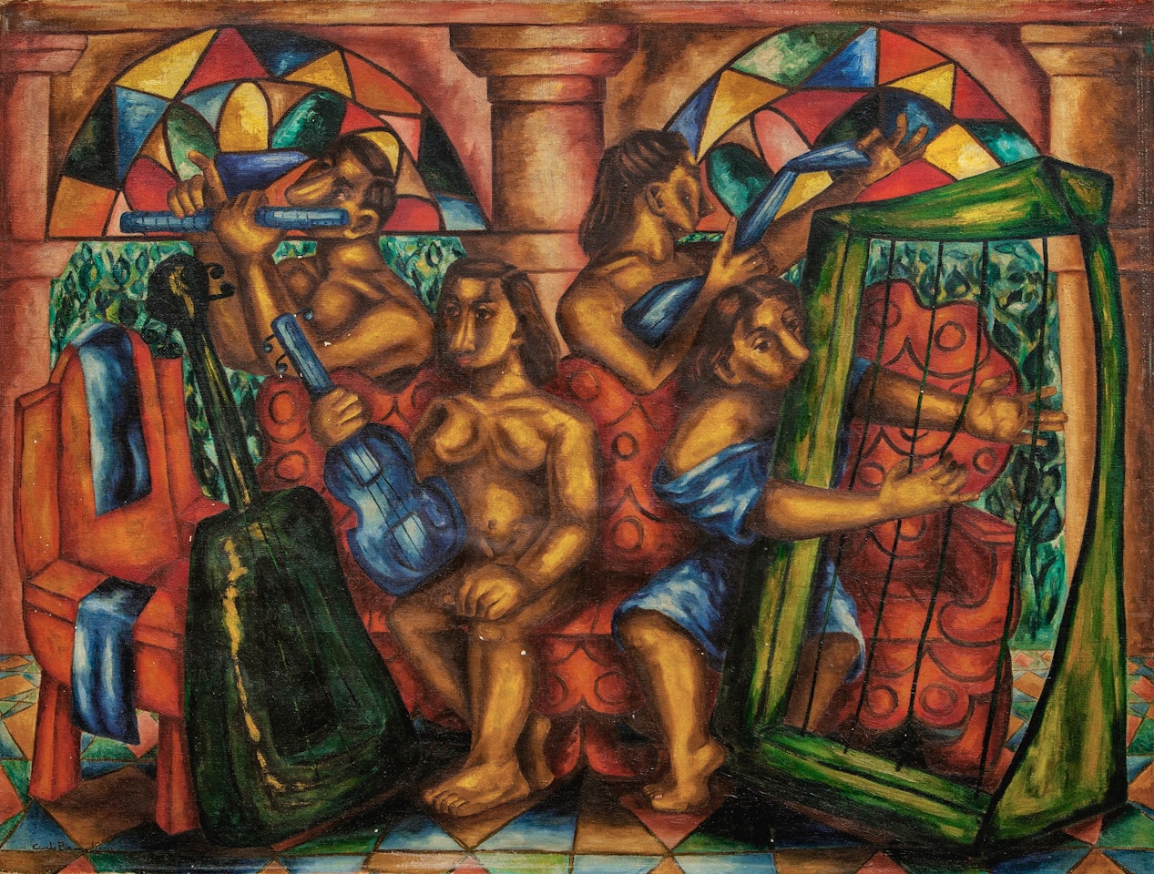 LOS CUATRO MÚSICOS by Cundo Bermudez